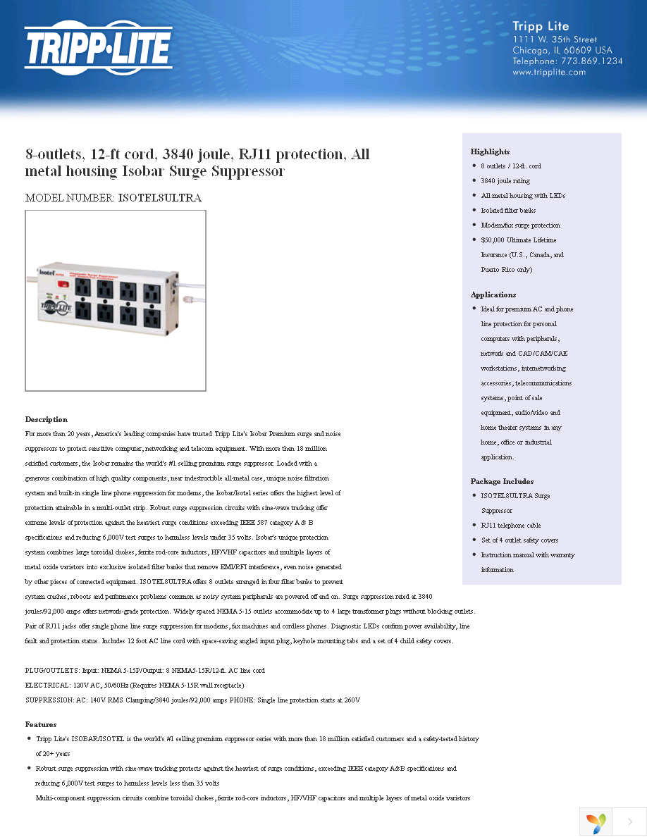 ISOTEL8 ULTRA Page 1